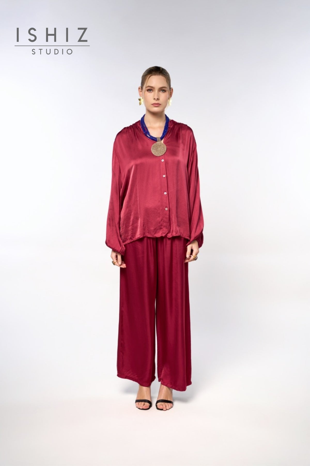 Italian Plain Satin Pants