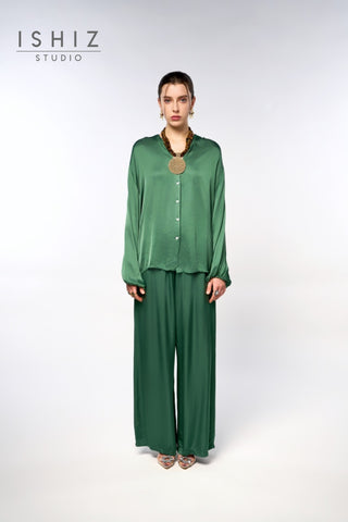 Italian Plain Satin Pants