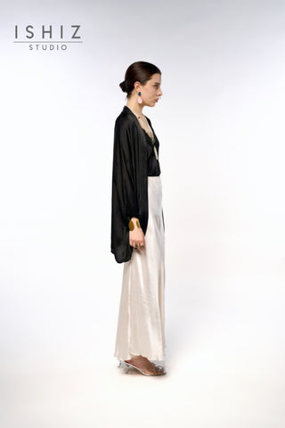 Italian Plain Satin Skirt