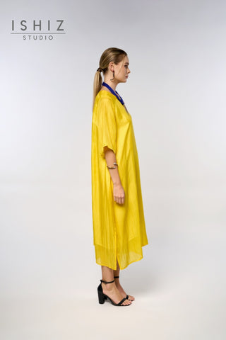 Pure Silk with Sleeve Dress