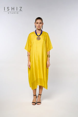 Pure Silk with Sleeve Dress
