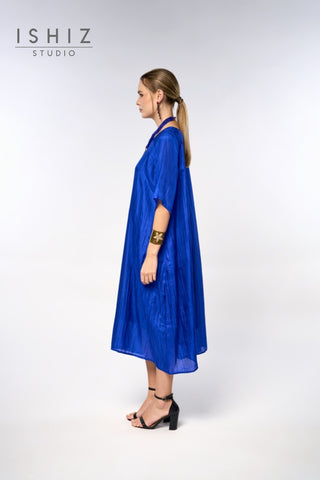 Pure Silk with Sleeve Dress