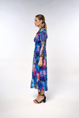 Italian Printed Butterfly Dress
